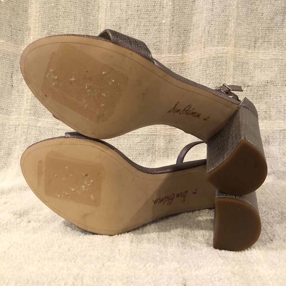 Sam Edelman Yaro Glitter Ankle Strap Heels - Picture 6 of 7